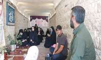 حضور دانشجویان در مراسم زیارت شهدا در کهف الشهدا