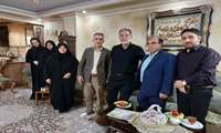 دیدار مدیران دانشگاه علوم پزشکی ایران با خانواده شهید محمد خلج از شهدای جنگ آمریکایی صهیونیستی جنگ رمضان